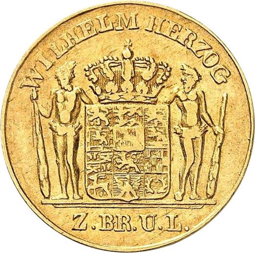 Awers monety - 2 1/2 talara 1832 CvC - cena złotej monety - Brunszwik-Wolfenbüttel, Wilhelm