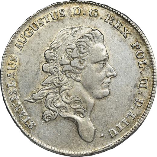 Аверс монеты - Талер 1778 года EB LITU - цена серебряной монеты - Польша, Станислав II Август