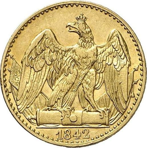 Реверс монеты - 1/2 фридрихсдора 1842 года A - цена золотой монеты - Пруссия, Фридрих Вильгельм IV