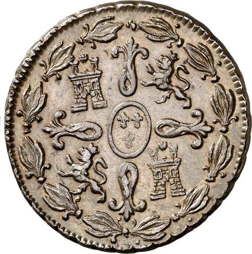Реверс монеты - 4 мараведи 1825 года "Тип 1816-1833" - цена  монеты - Испания, Фердинанд VII