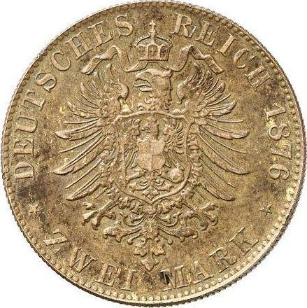 Rewers monety - 2 marki 1876 D "Bawaria" Miedź Próba - cena  monety - Niemcy, Cesarstwo Niemieckie