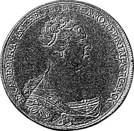 Аверс монеты - Пробные 2 рубля 1726 года СПБ - цена серебряной монеты - Россия, Екатерина I