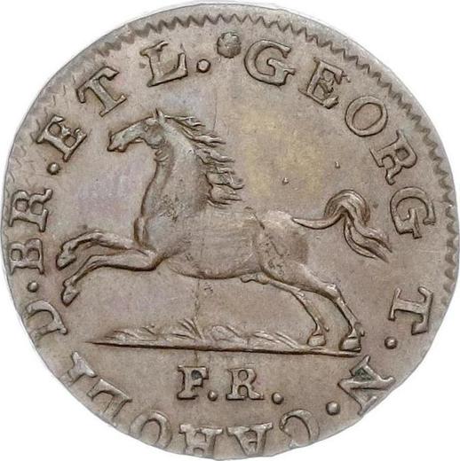 Аверс монеты - 1 пфенниг 1817 года FR - цена  монеты - Брауншвейг-Вольфенбюттель, Карл II