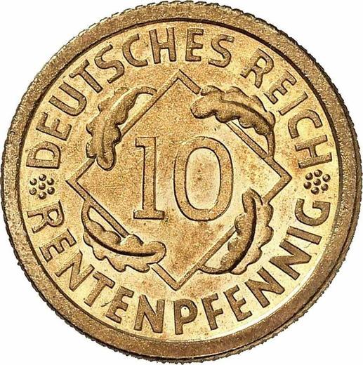 Awers monety - 10 rentenpfennig 1924 A - cena  monety - Niemcy, Republika Weimarska