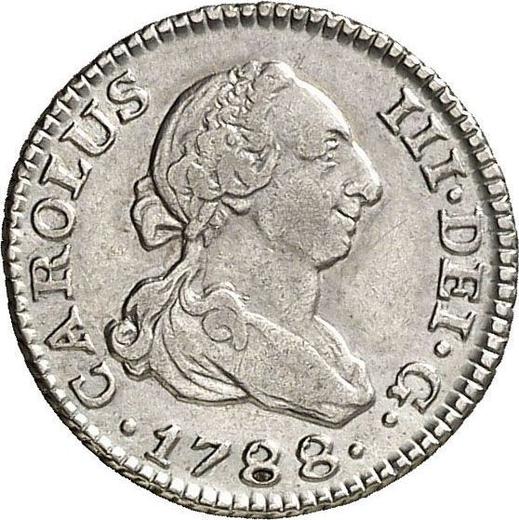 Аверс монеты - 1/2 реала 1788 года M M - цена серебряной монеты - Испания, Карл III