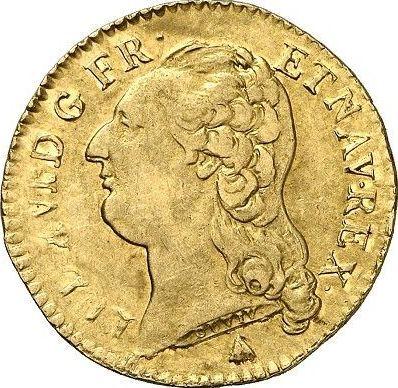 Аверс монеты - Луидор 1789 года R Орлеан - цена золотой монеты - Франция, Людовик XVI