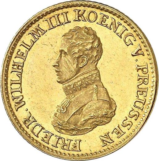 Аверс монеты - 1/2 фридрихсдора 1817 года A - цена золотой монеты - Пруссия, Фридрих Вильгельм III