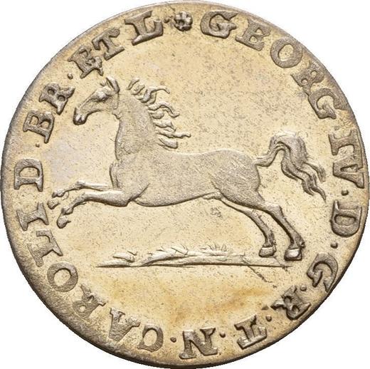 Anverso 1/24 tálero 1820 MC - valor de la moneda de plata - Brunswick-Wolfenbüttel, Carlos II