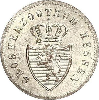 Avers Kreuzer 1834 - Silbermünze Wert - Hessen-Darmstadt, Ludwig II