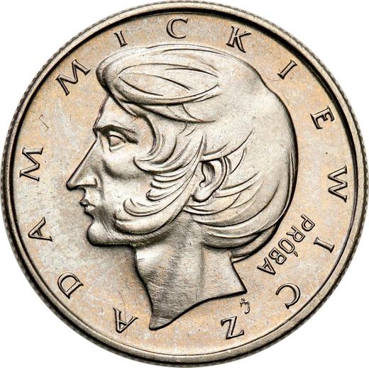 Реверс монеты - Пробные 10 злотых 1974 года MW AJ "200 лет со дня рождения Адама Мицкевича" Никель - цена  монеты - Польша, Народная Республика