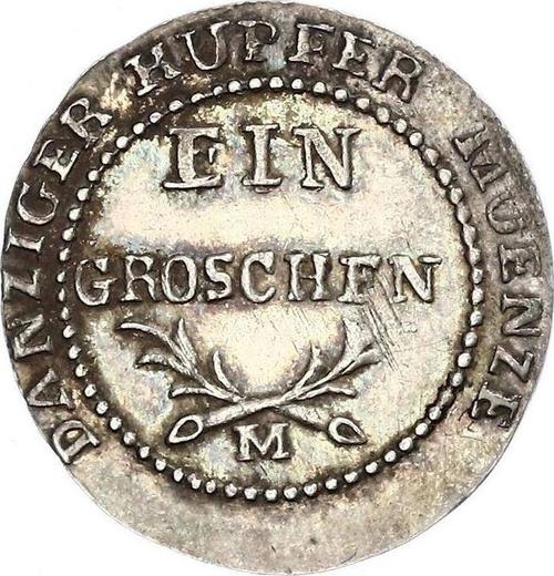 Reverse 1 Grosz 1812 M "Danzig" Silver - Silver Coin Value - Poland, Free City of Danzig