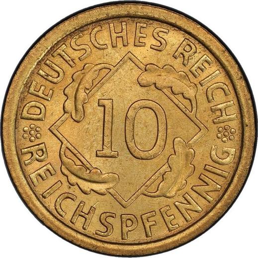 Аверс монеты - 10 рейхспфеннигов 1935 года A - цена  монеты - Германия, Bеймарская республика
