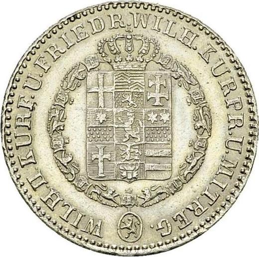 Anverso 1/6 tálero 1834 - valor de la moneda de plata - Hesse-Cassel, Guillermo II