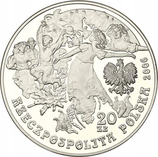 Аверс монеты - 20 злотых 2006 года MW RK "Иван Купала" - цена серебряной монеты - Польша, III Республика после деноминации