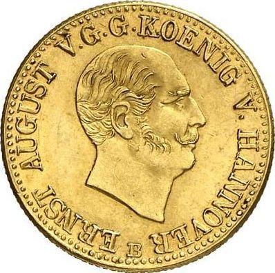 Anverso 2 1/2 táleros 1846 B - valor de la moneda de oro - Hannover, Ernesto Augusto 