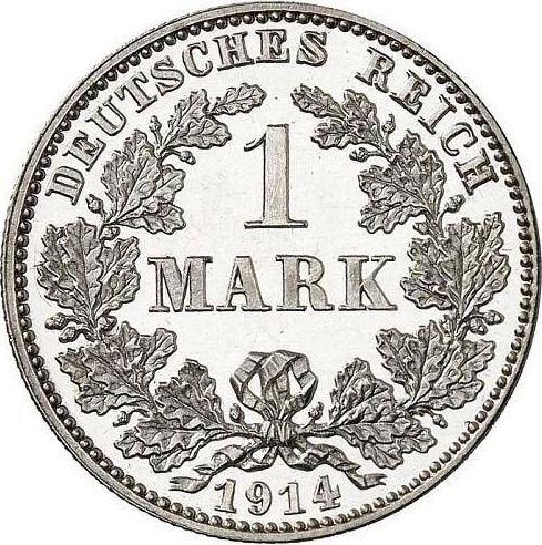 Аверс монеты - 1 марка 1914 года J "Тип 1891-1916" - цена серебряной монеты - Германия, Германская Империя