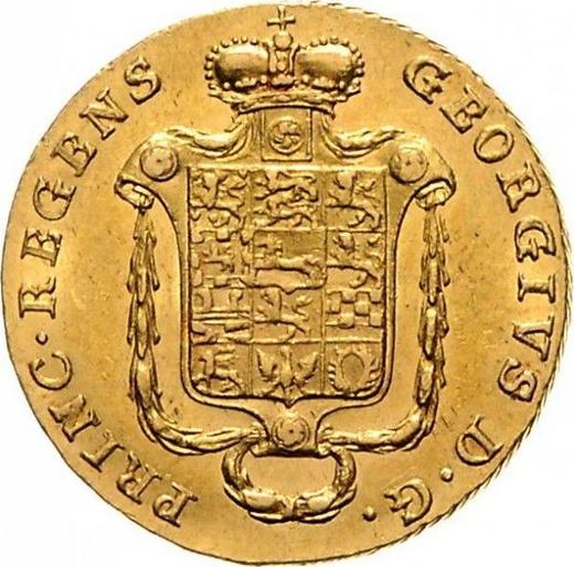 Аверс монеты - 10 талеров 1819 года FR - цена золотой монеты - Брауншвейг-Вольфенбюттель, Карл II
