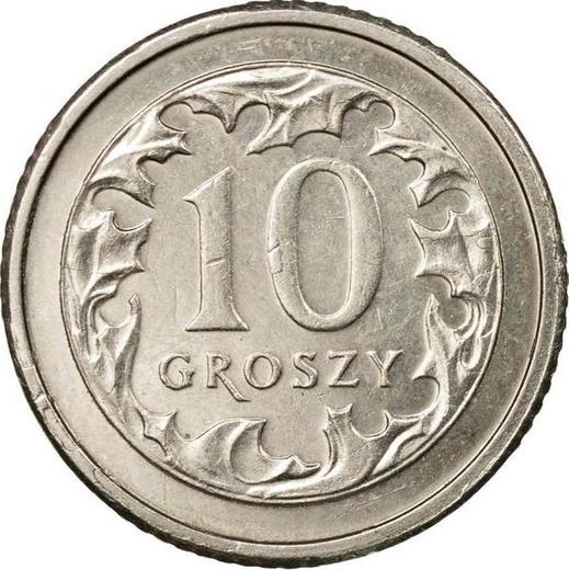 Реверс монеты - 10 грошей 2009 года MW - цена  монеты - Польша, III Республика после деноминации
