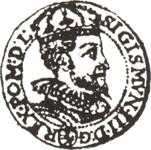 Awers monety - Dukat 1598 "Typ 1592-1598" - cena złotej monety - Polska, Zygmunt III