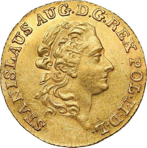 Аверс монеты - Дукат 1792 года MV - цена золотой монеты - Польша, Станислав II Август
