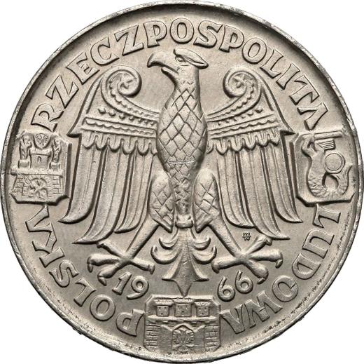 Obverse Pattern 100 Zlotych 1966 MW WK "Mieszko and Dabrowka" Nickel -  Coin Value - Poland, Peoples Republic