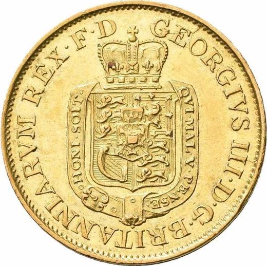 Anverso 5 táleros 1815 T.W. "Tipo 1813-1815" - valor de la moneda de oro - Hannover, Jorge III