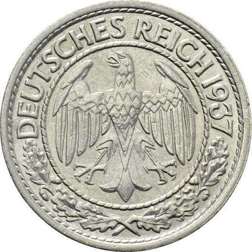Anverso 50 Reichspfennigs 1937 A - valor de la moneda  - Alemania, República de Weimar