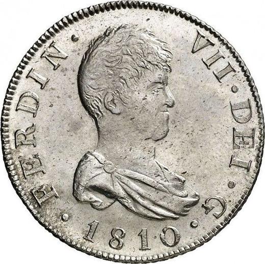 Awers monety - 2 reales 1810 C FS "Typ 1810-1811" - cena srebrnej monety - Hiszpania, Ferdynand VII