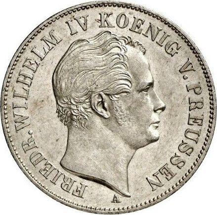 Anverso Tálero 1844 A "Minero" - valor de la moneda de plata - Prusia, Federico Guillermo IV