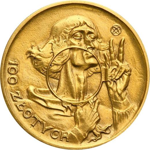 Rewers monety - PRÓBA 100 złotych 1925 "Średnica 20 mm" Złoto - cena złotej monety - Polska, II Rzeczpospolita