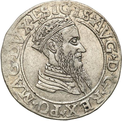 Anverso 4 groszy (Czworak) 1567 "Lituania" - valor de la moneda de plata - Polonia, Segismundo II Augusto