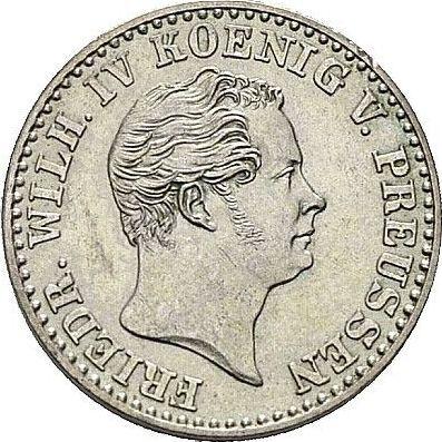 Аверс монеты - 2 1/2 серебряных гроша 1843 года A - цена серебряной монеты - Пруссия, Фридрих Вильгельм IV