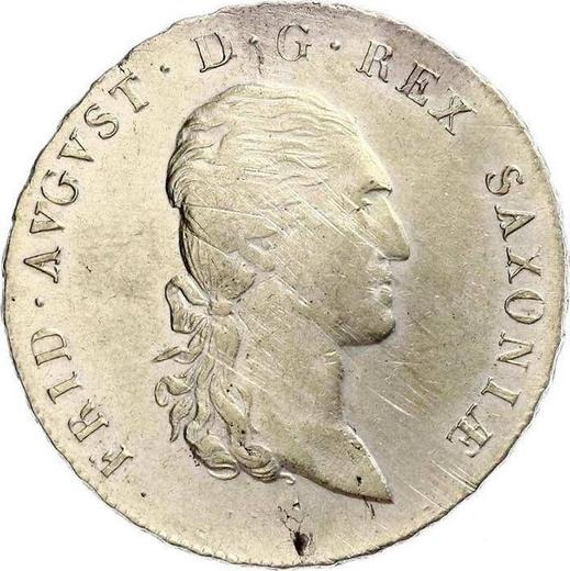 Аверс монеты - 2/3 талера 1809 года S.G.H. - цена серебряной монеты - Саксония-Альбертина, Фридрих Август I