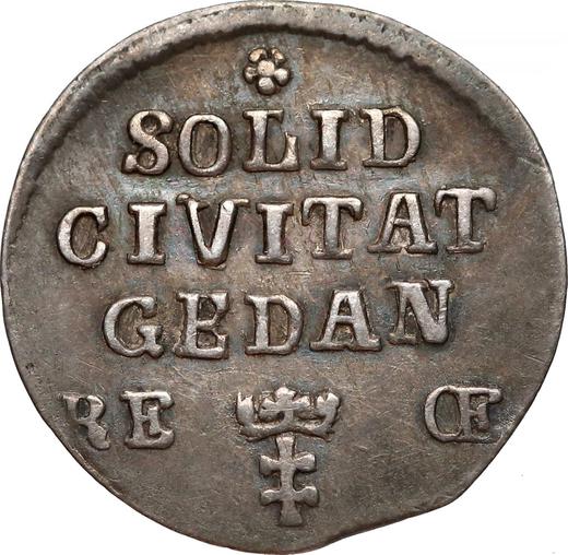 Reverso Szeląg 1761 REOE "de Gdansk" Plata pura - valor de la moneda de plata - Polonia, Augusto III