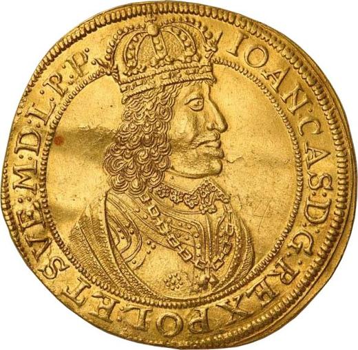 Anverso Donación 4 ducados 1655 HL "Toruń" - valor de la moneda de oro - Polonia, Juan II Casimiro