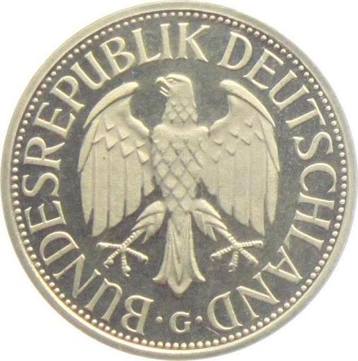 Reverso 1 marco 1974 G - valor de la moneda  - Alemania, RFA
