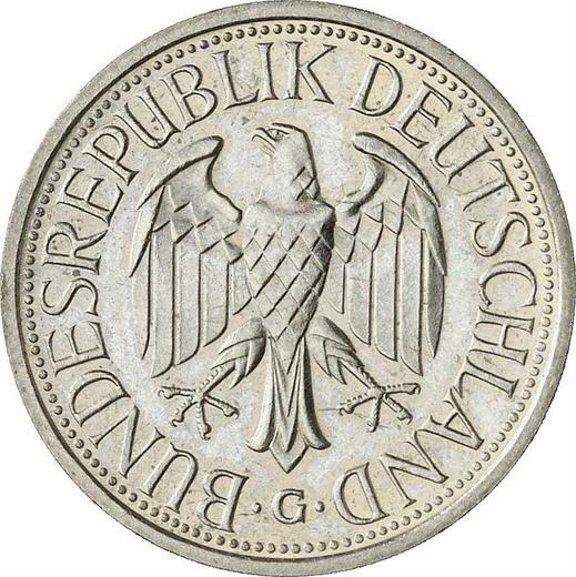 Реверс монеты - 1 марка 1983 года G - цена  монеты - Германия, ФРГ