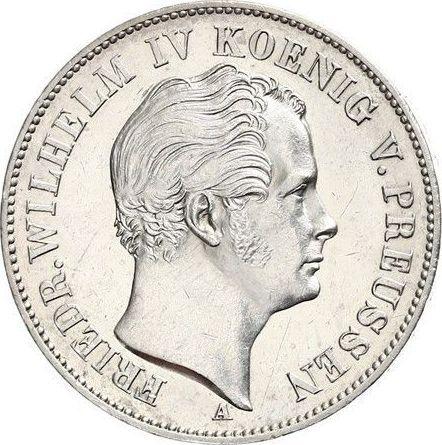 Anverso Tálero 1845 A "Minero" - valor de la moneda de plata - Prusia, Federico Guillermo IV