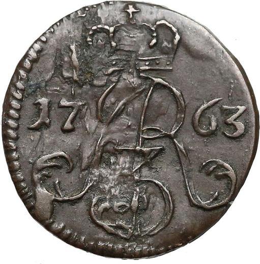 Anverso Szeląg 1763 DB "de Torun" - valor de la moneda  - Polonia, Augusto III