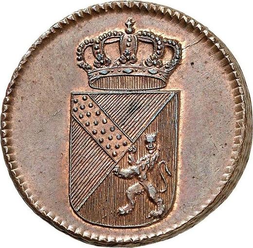 Аверс монеты - 1 крейцер 1807 года - цена  монеты - Баден, Карл Фридрих