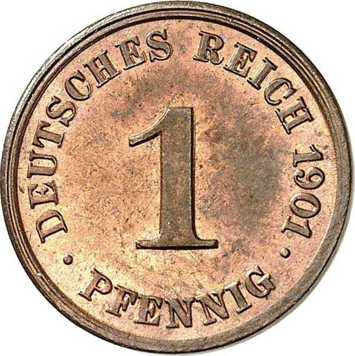 Anverso 1 Pfennig 1901 J "Tipo 1890-1916" - valor de la moneda  - Alemania, Imperio alemán
