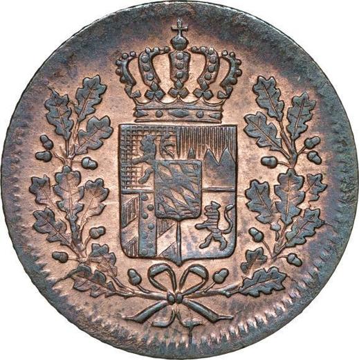 Anverso Heller 1845 - valor de la moneda  - Baviera, Luis I