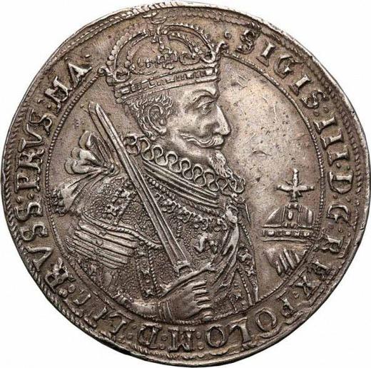 Аверс монеты - 2 талера 1627 года - цена серебряной монеты - Польша, Сигизмунд III Ваза
