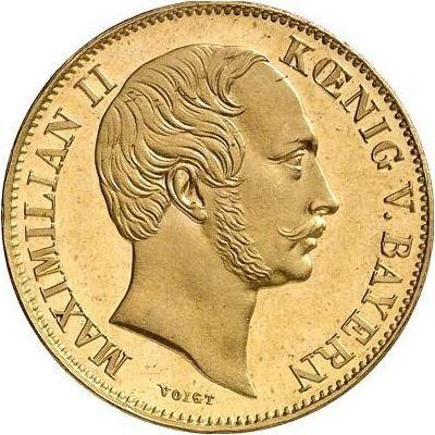 Awers monety - 1 krone 1860 - cena złotej monety - Bawaria, Maksymilian II