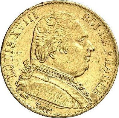 Obverse 20 Francs 1815 K "Type 1814-1815" Bordeaux - France, Louis XVIII