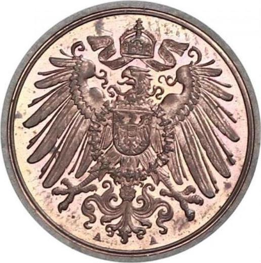 Реверс монеты - 1 пфенниг 1909 года A "Тип 1890-1916" - цена  монеты - Германия, Германская Империя
