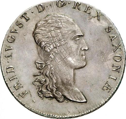 Awers monety - Próba Talar 1814 - cena srebrnej monety - Saksonia-Albertyna, Fryderyk August I