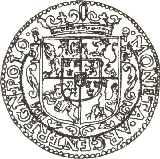 Реверс монеты - Талер без года (1587-1632) - цена серебряной монеты - Польша, Сигизмунд III Ваза