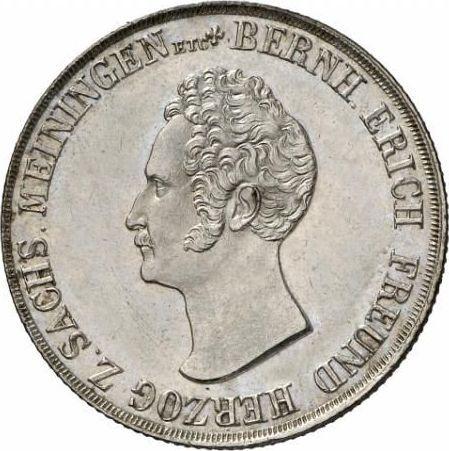 Аверс монеты - 1 гульден 1833 года L - цена серебряной монеты - Саксен-Мейнинген, Бернгард II