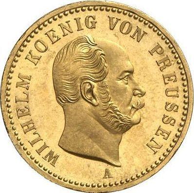 Awers monety - 1 krone 1866 A - cena złotej monety - Prusy, Wilhelm I